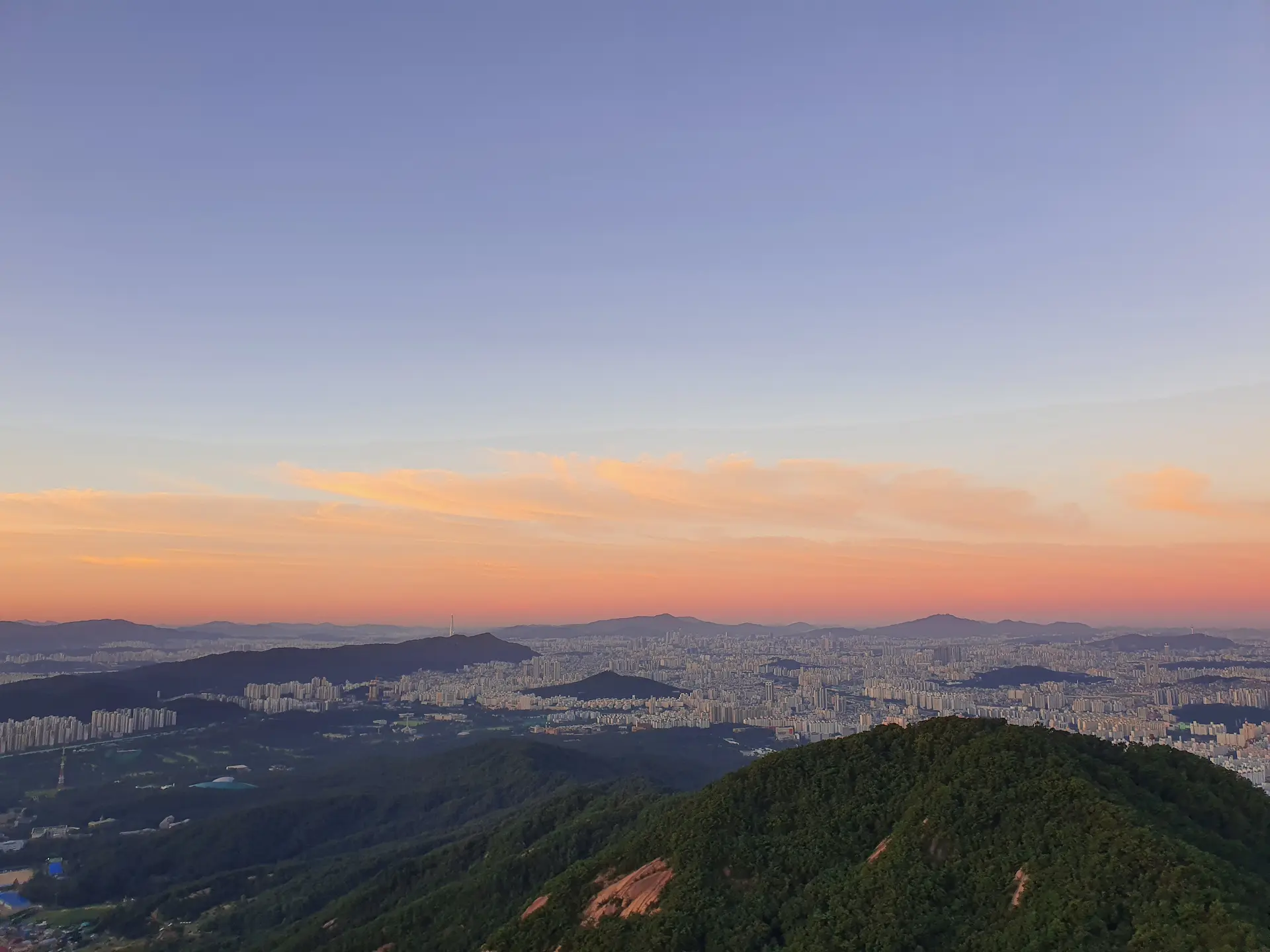 일출 직전